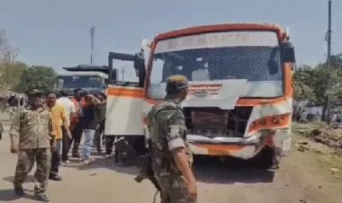 बिना ड्राइवर के दौड़ने लगी बस, जान बचाकर इधर-उधर भागने लगे लोग