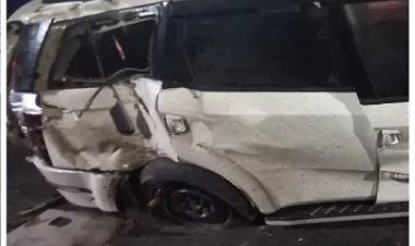 ADG के आवास में कार ने मारी टक्कर, 3 लोगों को हिरासत में, तीनों नशे में थे