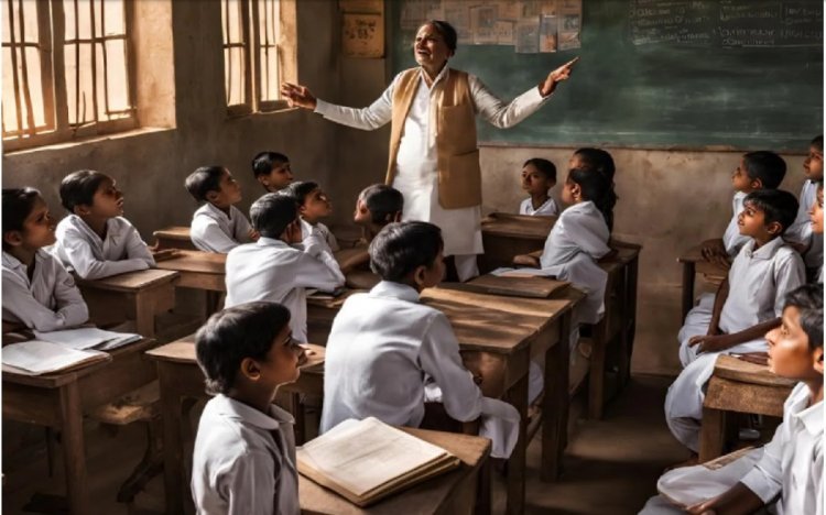 भागे- भागे स्कूल पहुंचे रहे शिक्षक, समय बदलाव के कारण हो रही सभी को परेशानी 