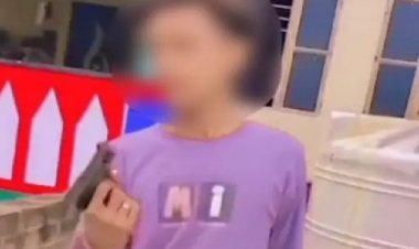 आरा में हथियार के साथ चार लड़के पकड़ाए, रील हुआ था वायरल