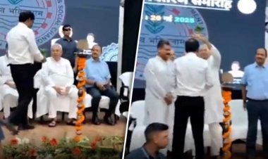नीतीश कुमार ने अधिकारी के सिर पर सीधा गमला धर दिया, वीडियो वायरल