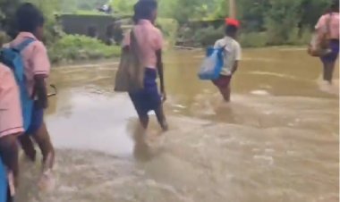 सिमडेगा में बच्चे जान जोखिम में डालकर जा रहे स्कूल, बाबूलाल मरांडी ने सरकार पर साधा निशाना