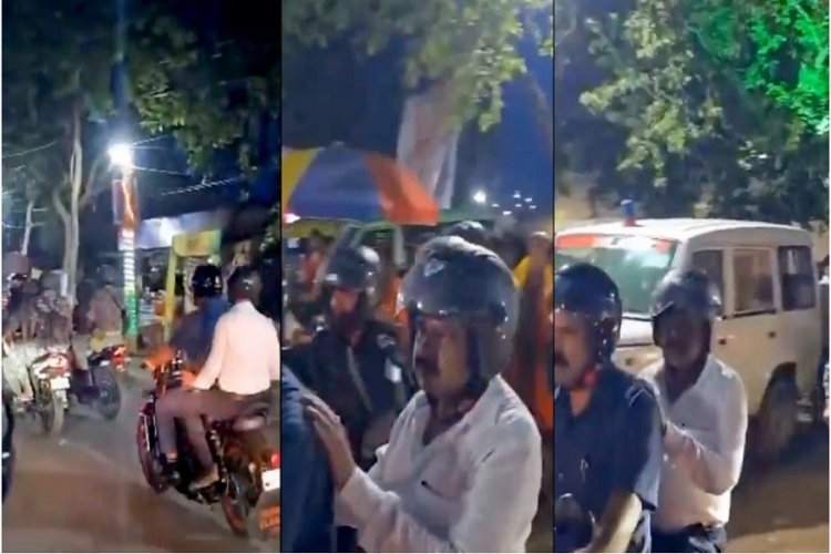 मंत्री सुदिव्य सोनू ने बाइक से लिया श्रावणी मेले की तैयारियों का जायजा