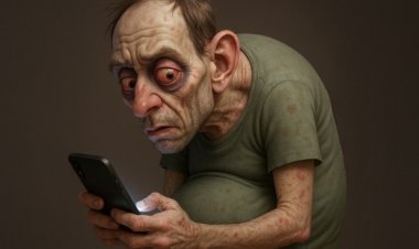 Digital Decay: AI Predicts the Shocking Future Look of Smartphone Addicts by 2050