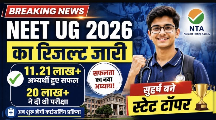 NEET UG 2026 Topper: झारखंड के सुहर्ष बने स्टेट टॉपर