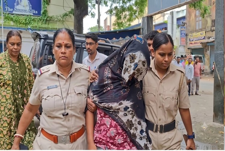 साहिबगंज से संदिग्ध आतंकी हमीम मंडल की गर्लफ्रेंड अर्पिता सरकार गिरफ्तार, बंगाल ले गई STF टीम